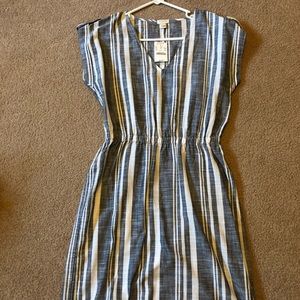 Jcrew stripped fitted mini dress, NWT